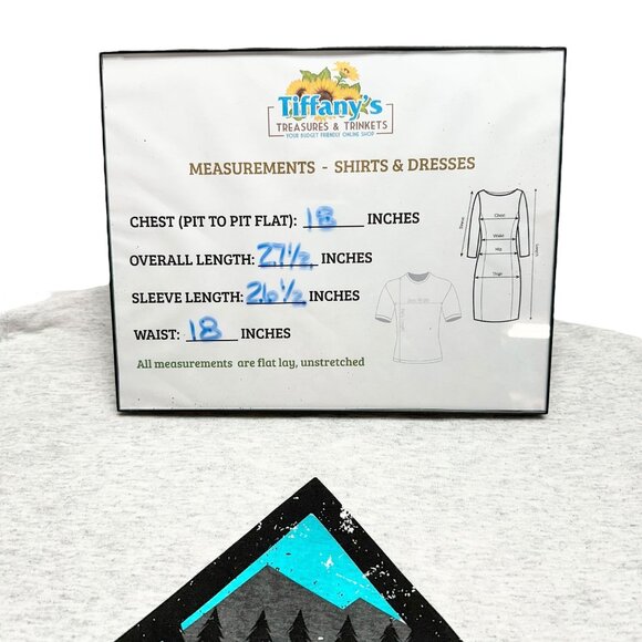 Yellowstone National Park T-Shirt Small Long Sleeve Heather Gray by Xanterra - Picture 5 of 5